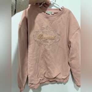 Bonpoint Blush Sweatshirt with Embroidery